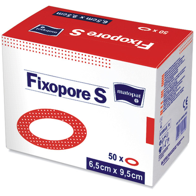 Matopat повязка Fixopore S с впитывающей прокладкой 5 см х 7,2 cм/100шт