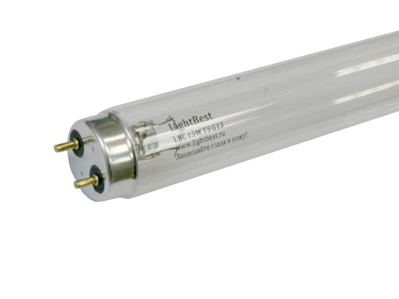 Лампа ультрафиолетовая бактерицидная марки "LightBest" LBC 15W T8 G13 