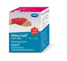 PH PEHA-HAFT (самофиксир. бинт красный б/латекса 6см x 4м  )