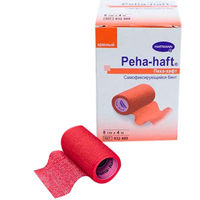 PH PEHA-HAFT (самофиксир. бинт красный б/латекса 8см x 4м  )
